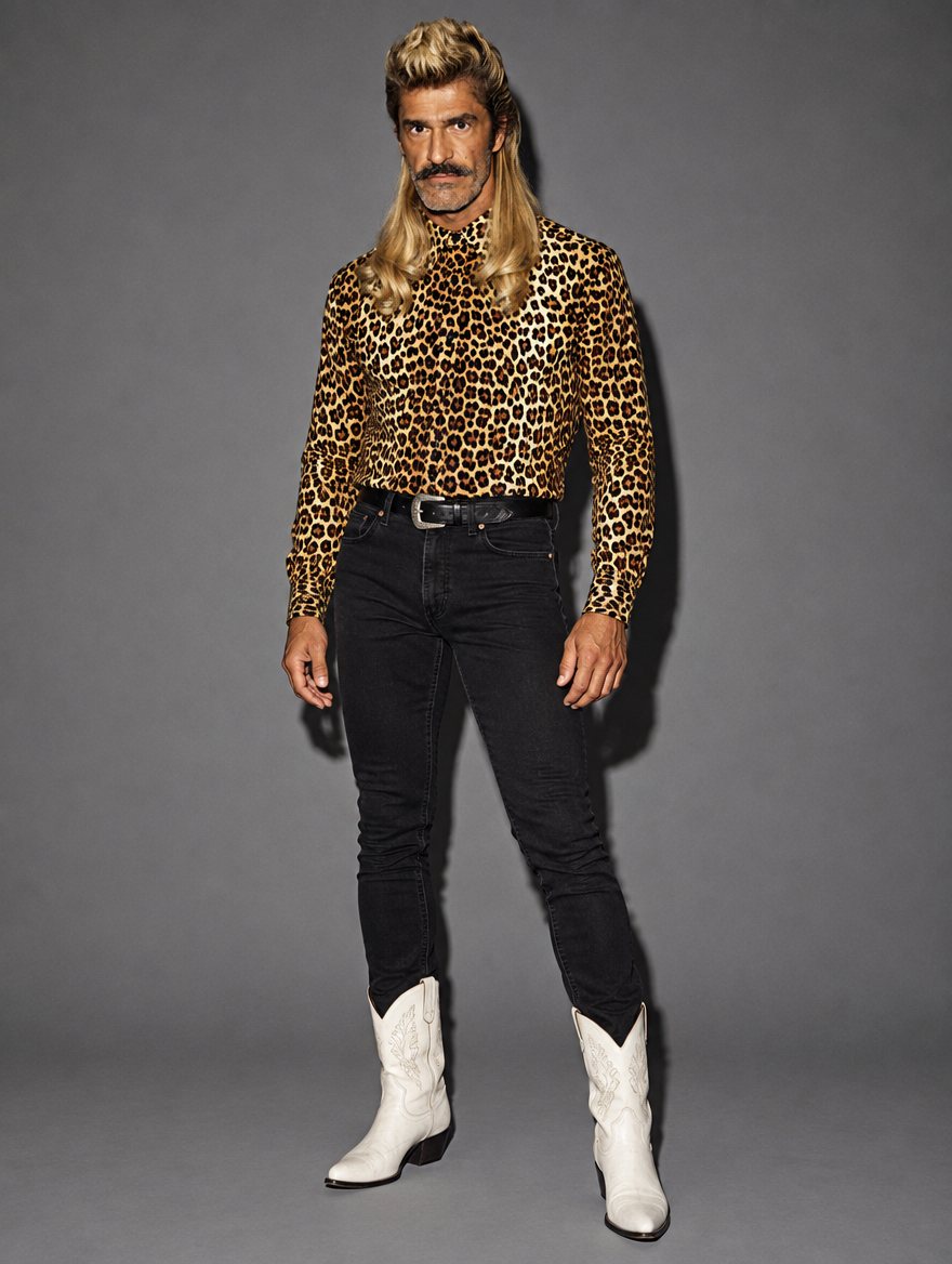Generated full-body shot of the same man